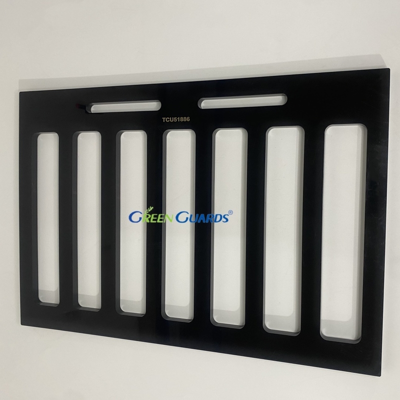 Rasenmäherteile Zinkenhalter Schutz, 4 Zinken innen GTCU51886 Passend für John Deere Traktor-Anbau-Aerifizierer